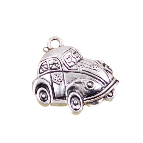 10pcs Charms Retro Classic Car 31x32mm Tibetan Bronze Silver Color Pendants Antique Jewelry Making DIY Handmade Craft