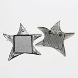 2pcs/lot Tibetan silver color Square shaped 25mm cabochon settings brooch design
