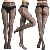 Sexy Jacquard/fishing Mesh Hollow Slim Pantyhose Socks Stockings open-crotched