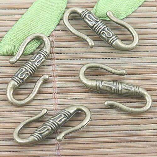 14pcs antiqed bronze color S  shaped charm connector G2131