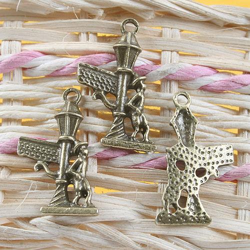 12pcs antiqued bronze lampstandard and man pendant G731