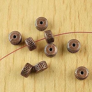 25pcs copper-tone columniform spacer beads h1883