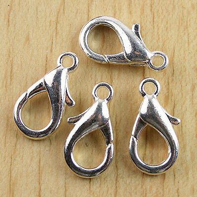 12Pcs 21mm silver-tone Lobster Parrot Clasps h0693