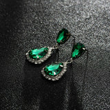 Fashion Jewelry Stud Earring crystal Diamond water drop Shaped Earring