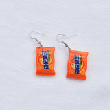 Fashion Jewelry Hook Earring instant noodles Earring Food Earring