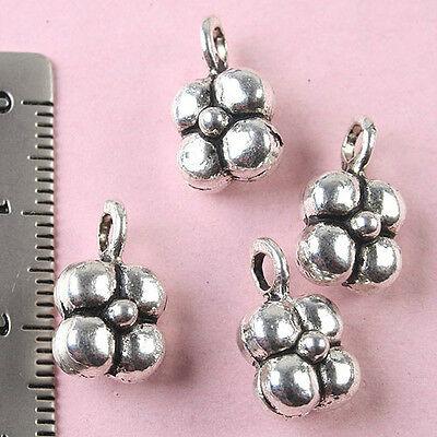 10pcs Tibetan silver daisy flower charm findings h1444