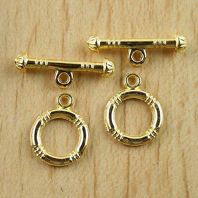 20Sets gold tone Beautiful Rope Toggle Clasps h0411