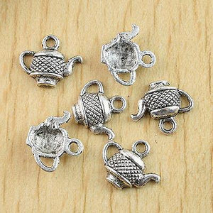 26pcs cute Tibetan silver teapot charms  H0850