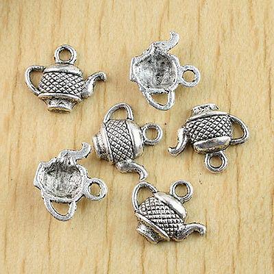 26pcs cute Tibetan silver teapot charms  H0850