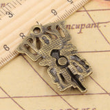 5pcs Charms Death Knight Motorcycle 44x28mm Tibetan Bronze Silver Color Pendants Antique Making DIY Handmade Craft Pendant