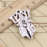 5pcs Charms Death Knight Motorcycle 44x28mm Tibetan Bronze Silver Color Pendants Antique Making DIY Handmade Craft Pendant