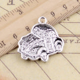 5pcs Charms Retro Classic Cars 31x32mm Tibetan Silver Color Pendants Antique Jewelry Making DIY Handmade Craft