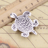 5pcs Charms Turtle Tortoise Sea 48x38mm Tibetan Silver Color Pendants Antique Jewelry Making DIY Handmade Craft Pendant