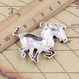 5pcs Charms Zebra Pinto 50x40mm Tibetan Silver Color Pendants Antique Jewelry Making DIY Handmade Craft