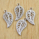 Crafted hollow nice leaf design charms in 6-colors for jewery making