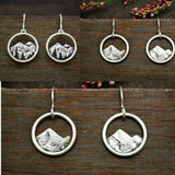 Fashion Jewelry Hook Earring Mountain peaks Earring Round Earring