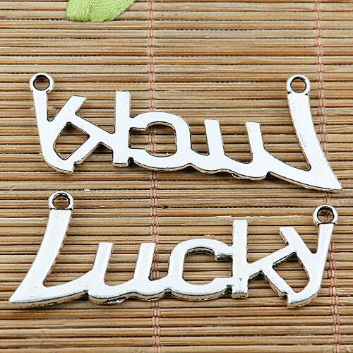 8pcs Tibetan silver word lucky connector EF2034
