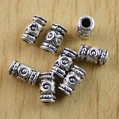 20pcs Tibetan Silver Columniform Beads Spacers H0489