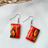 Fashion Jewelry Hook Earring instant noodles Earring Food Earring