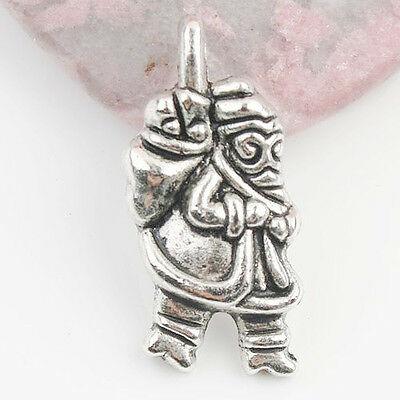 Tibetan Silver color Christmas Santa   design charms 12pcs EF0028