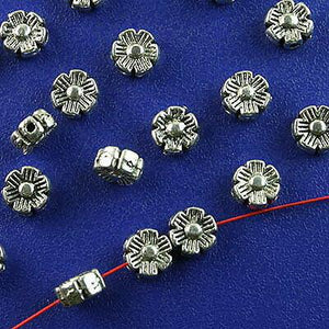 40pcs Tibetan silver sunflower spacer beads h2801