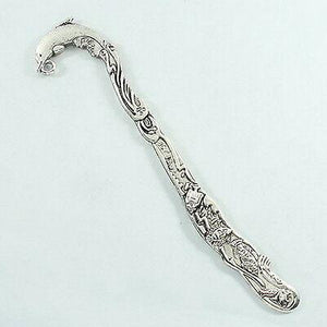 2pcs Tibetan silver dolphin craft bookmarks h3069