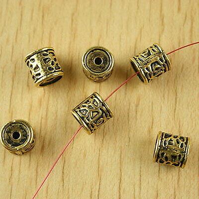 10pcs dark gold-tone columniform spacer beads h2359