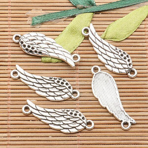 40pcs tibetan silver color  wing  conector design  H3774