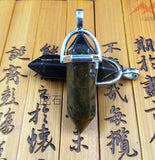 Natural Gemstone Hexagonal Point Reiki Chakra Healing Pendant For Necklace