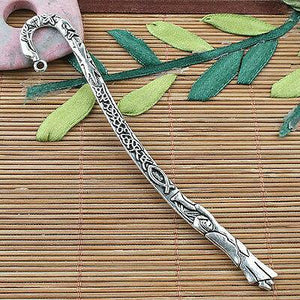 Tibetan Silver 2sided crafted bookmark 2pcs EF0049