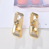 Fashion Jewelry Stud Earring chain shape geometric Earring Big Earring