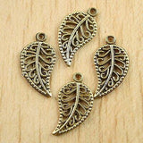 Crafted hollow nice leaf design charms in 6-colors for jewery making