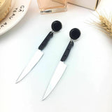 Fashion Jewelry Stud Earring Mirror knife acrylic Earring