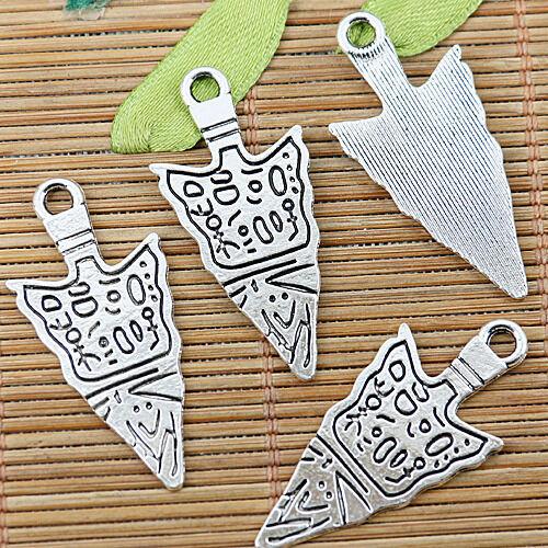 10pcs tibetan silver color abstract pattern design charms  EF1295