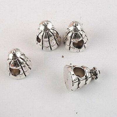 10pcs dark silver-tone House Loose bead fit bracelet 1832