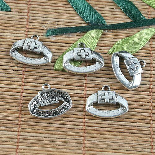 10pcs tibetan  silver color cross design pendant charm G1144