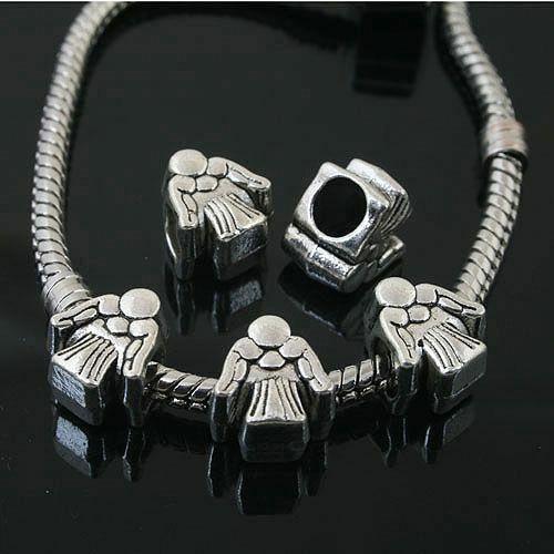 14pcs Tibetan Silver angel spacer Beads Fit European charm  Bracelet  L0095