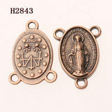 Italy Catholicism religious connector 4colors to Pick for making jewery bracelet