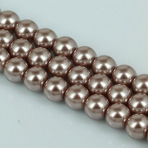 10pcs lot round shaped 10mm lacquered glass spacer beads EF1154