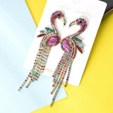 Fashion Jewelry Stud Earring Cute Lovely animal Diamond Long tassel Earring