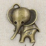 6pcs Charms Big Ears Elephant 37x31mm Antique Silver Color Pendants DIY Crafts Making Findings Handmade Tibetan Jewelry