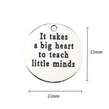 6pcs/lot 22mm Antique Silver Color Letter Charm Round Alloy Word Charm For Neckalce Bracelet Jewelry Making