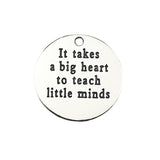 6pcs/lot 22mm Antique Silver Color Letter Charm Round Alloy Word Charm For Neckalce Bracelet Jewelry Making