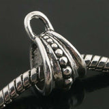 20pcs dark silver-tone purse bead fit bracelet h0054