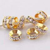 PICK !Multi-styles Crystals European Big Hole Spacer Beads DIY making bracelet