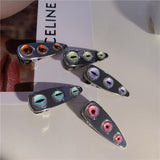 Fashion Jewelry hairpin Glass eyes Punk HairClip Funny metal HairPin