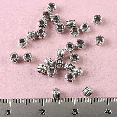 300Pcs Tibetan silver crafted line columniform  h1664