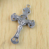 6pcs Tibetan silver crucifix charms H1237