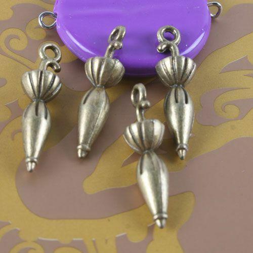10pcs antiqued brass umbrella pendant g1712