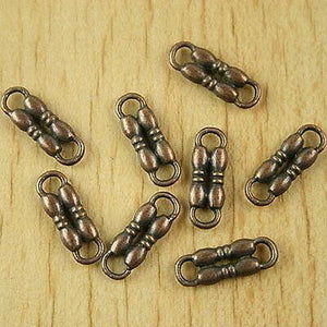 50pcs copper-tone crafted bar connectors H2111